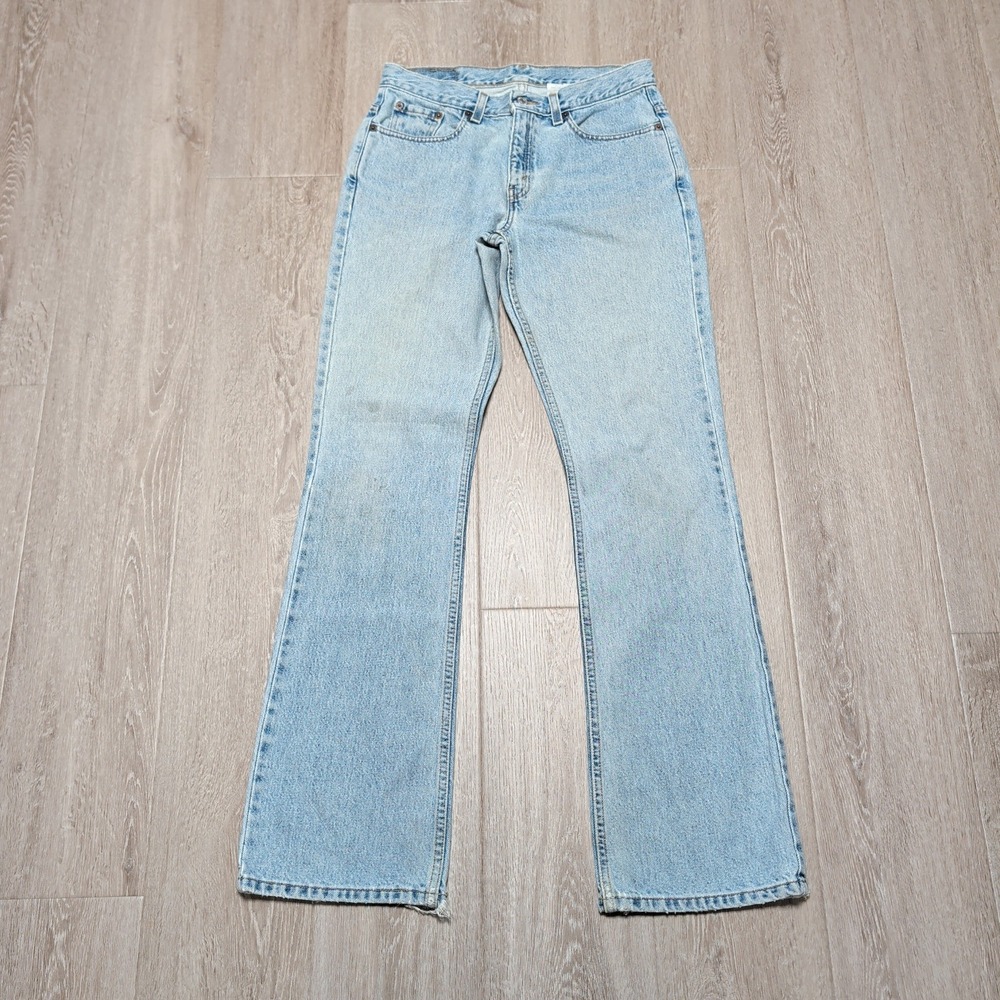 Levis 515 Bootcut Jeans Womens 8L Light Wash Blue Denim‎ 30x32 Mid Rise Y2K